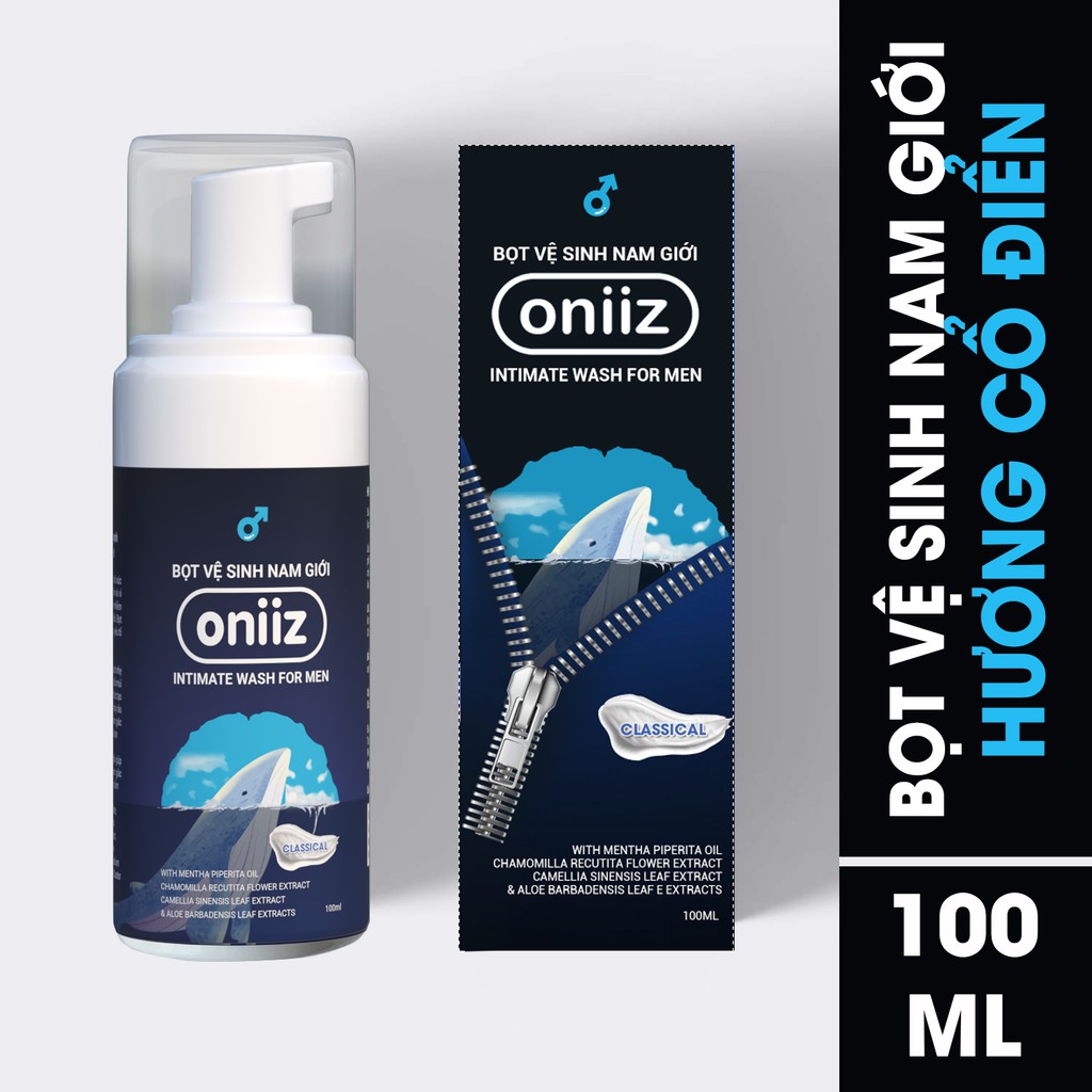 Bọt vệ sinh nam giới Oniiz - Dung dịch vệ sinh nam tạo bọt 100ml